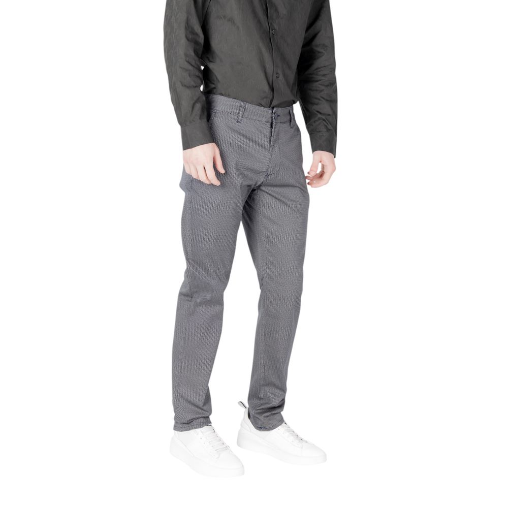 Blauwe katoenen skinny broek