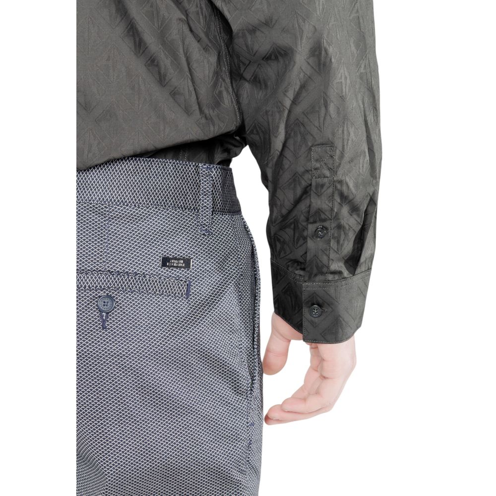 Blauwe katoenen skinny broek