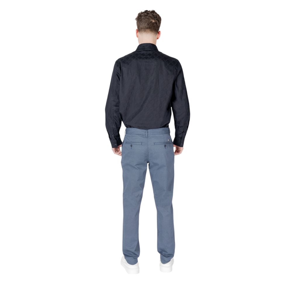 Blauwe katoenen skinny broek