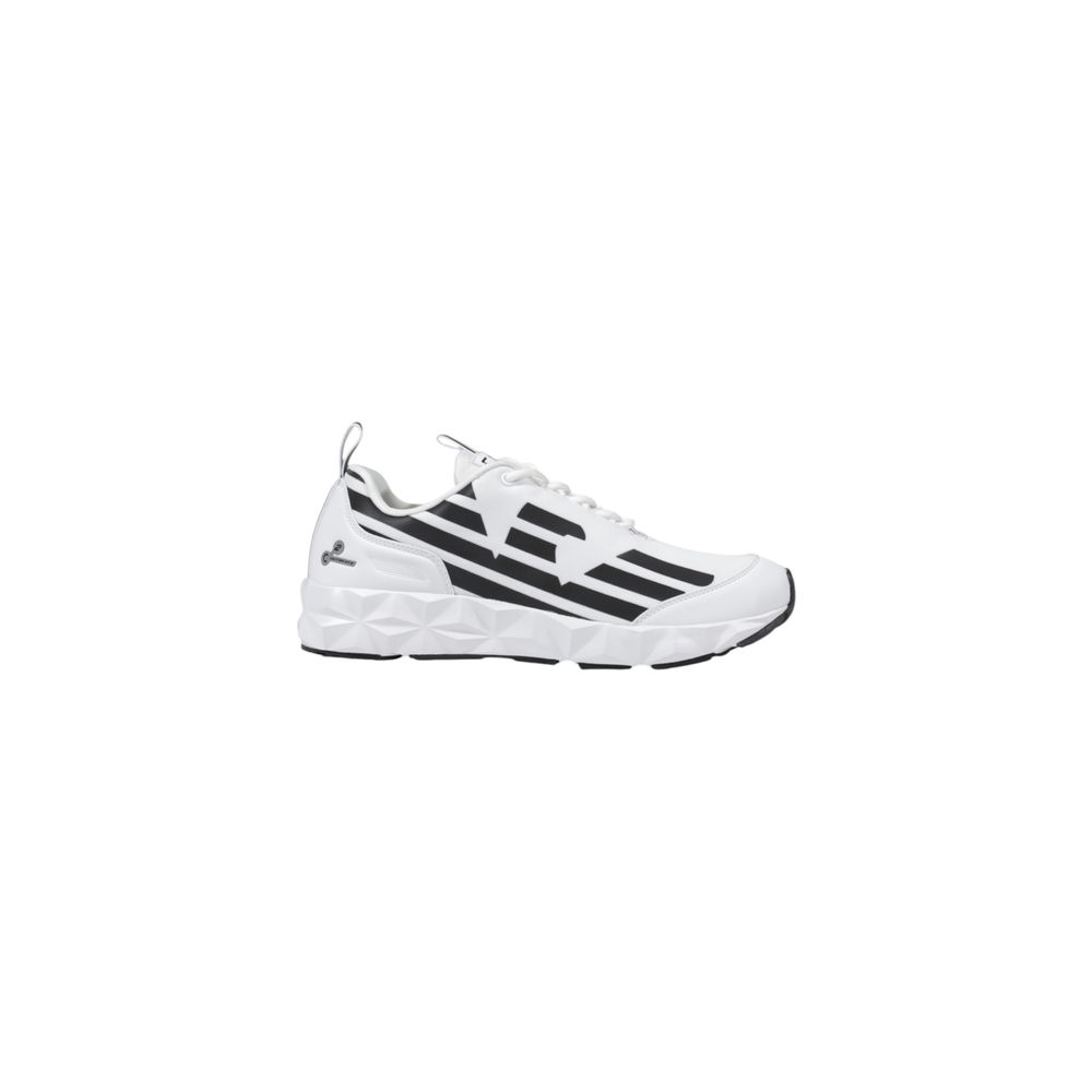 Zwart-witte polyester sneaker