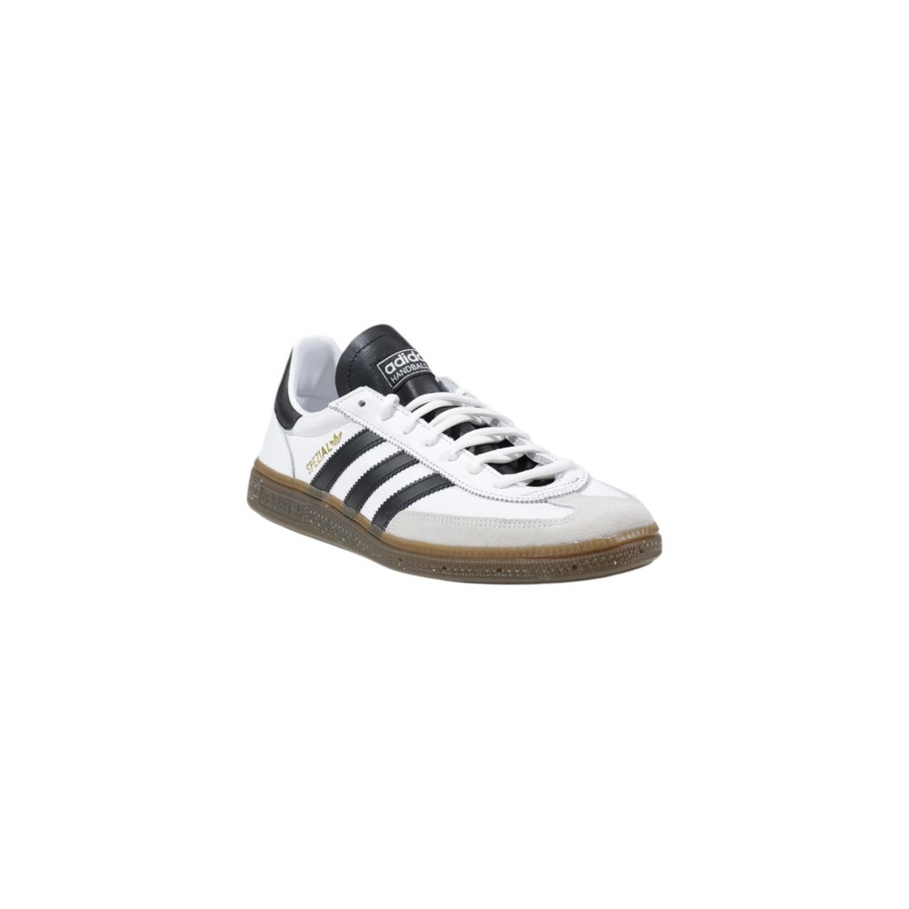 Zwart-witte leren sneaker