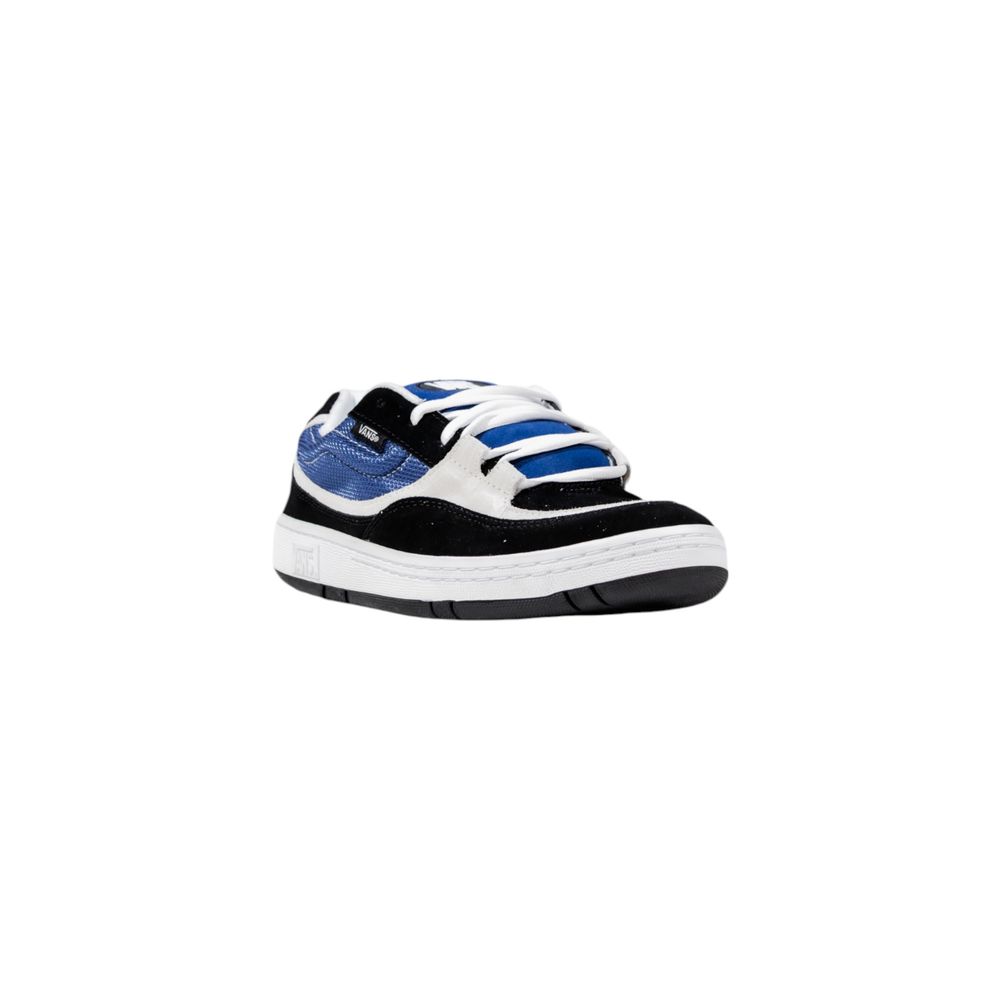 Blauwe suède leren sneaker