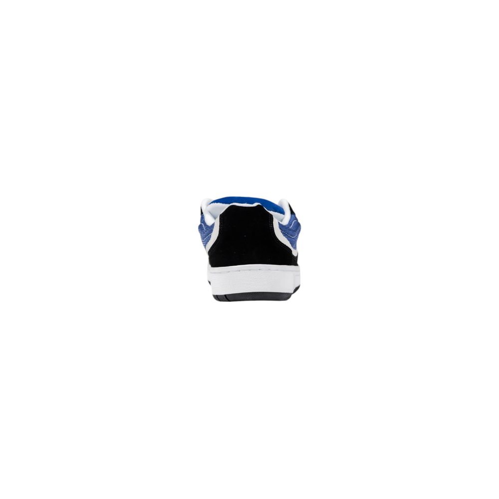 Blauwe suède leren sneaker