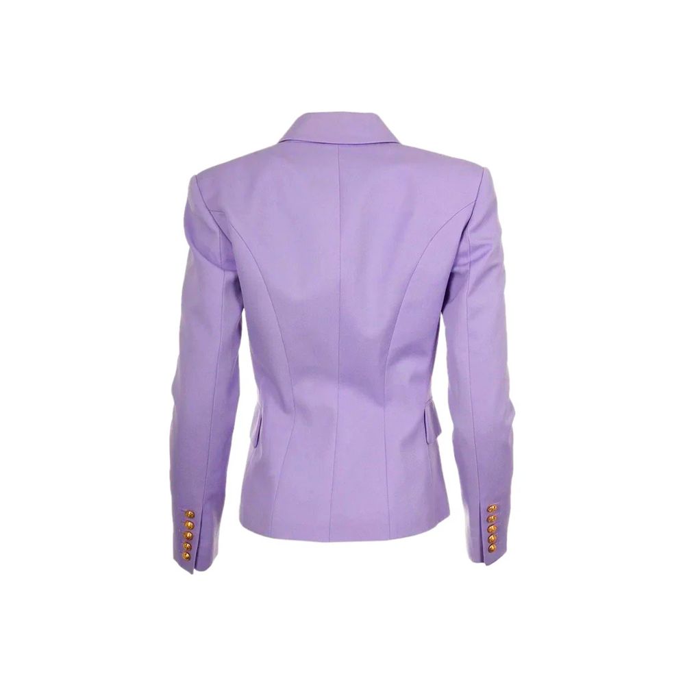 Paarse wollen damesblazer
