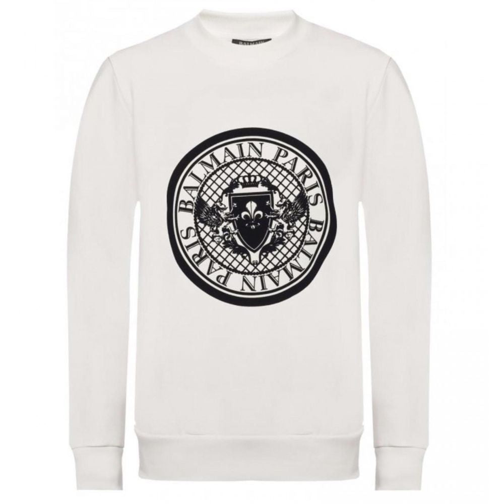 Witte katoenen sweater