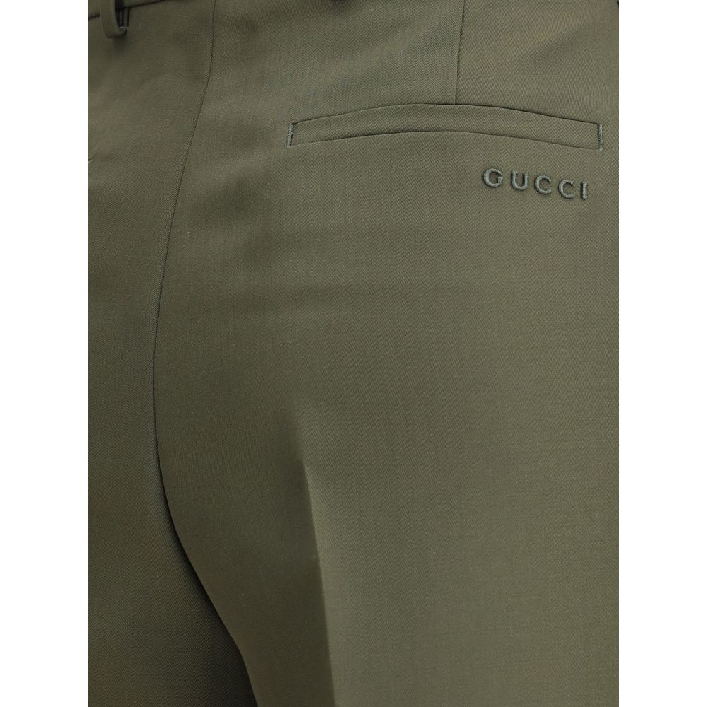 Bicolor Wool Pants
