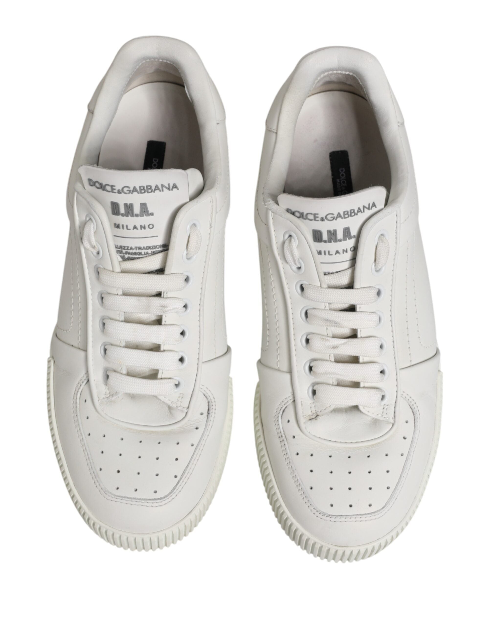 White MIAMI Calf Low Top Men Sneakers  Shoes